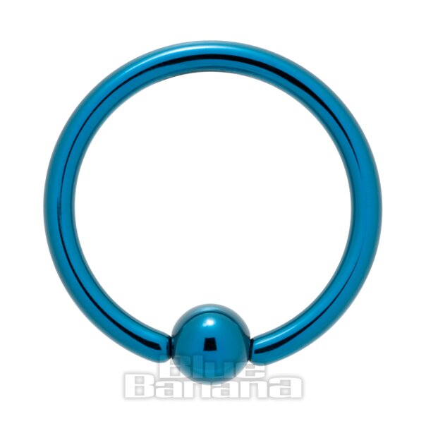 BCR de titanio color azul plátano (verde azulado) | Joyería para piercings corporales