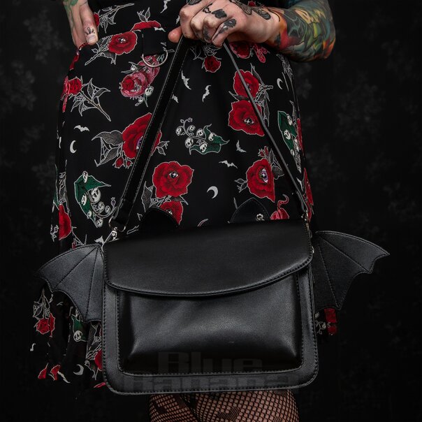 Banned Catacomb Bat Handbag (Black) | Blue Banana