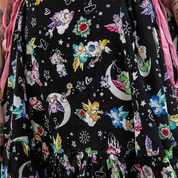 Hell Bunny X Care Bear Roxi Care Bears Dress (Black) | Alternative Clothing, Kawaii Fashion