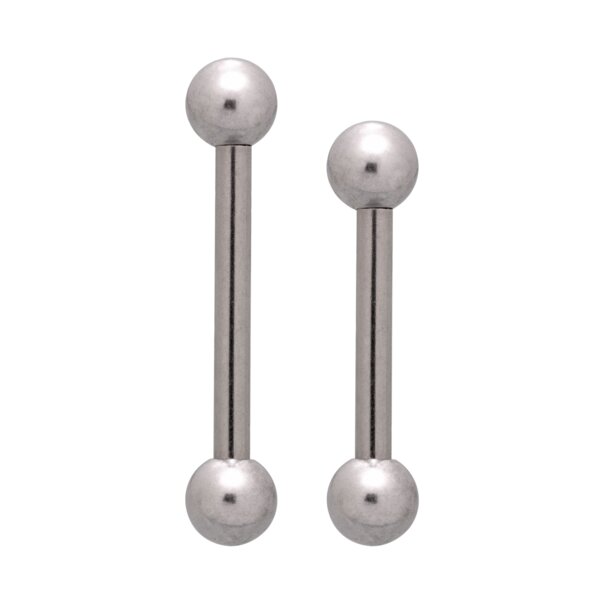 Blue Banana Surgical Steel Barbell (Silver) | Body Piercing Jewellery
