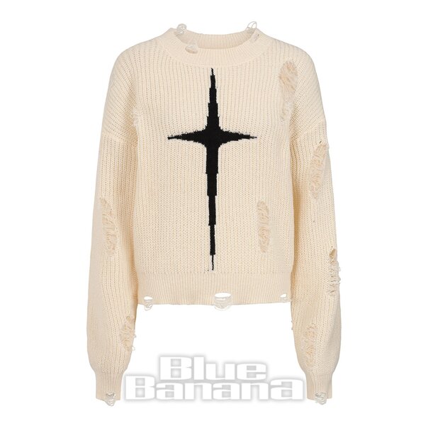 Banned Kara Vex Pullover (Weiß) | Blue Banana