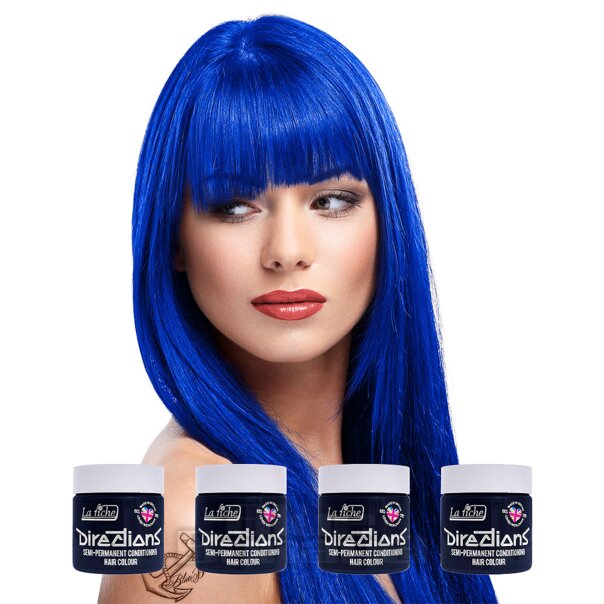 La Riche Directions Midnight Blue Semi-Permanent Colour Hair Dye 4 Pack