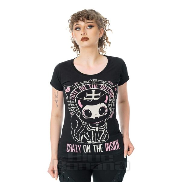 Heartless Cute On The Outside T-Shirt (Black) | Alternative Fashion, Goth Clothing