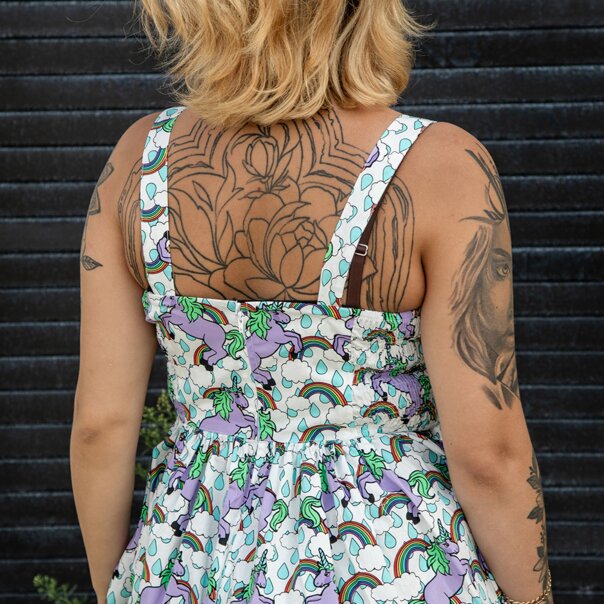 Hell Bunny Unicorn Dress (Multicolor) | Alternative Fashion, Goth Clothing