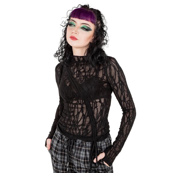 Banned Ashline Top (Black) | Banned Alternative Clothing