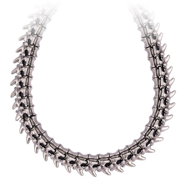 Collana Blue Banana Steel Full Bones (Argento) | Accessori alternativi