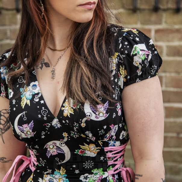 Hell Bunny X Care Bear Roxi Care Bears Dress (Black) | Alternative Clothing, Kawaii Fashion