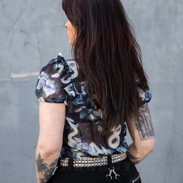 Hell Bunny Serpent Blouse (Multicolour) | Alternative Blouses