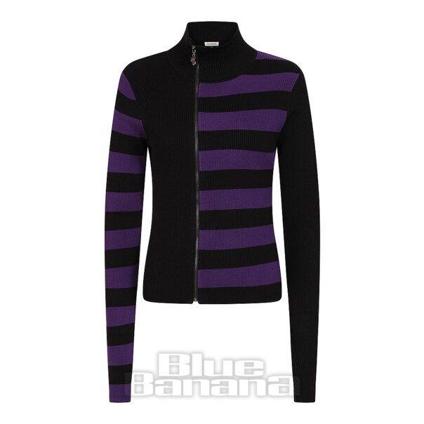 Banned Midnight Ritual Cardigan (Black/Purple) | Alternative Fashion, Goth Clothing
