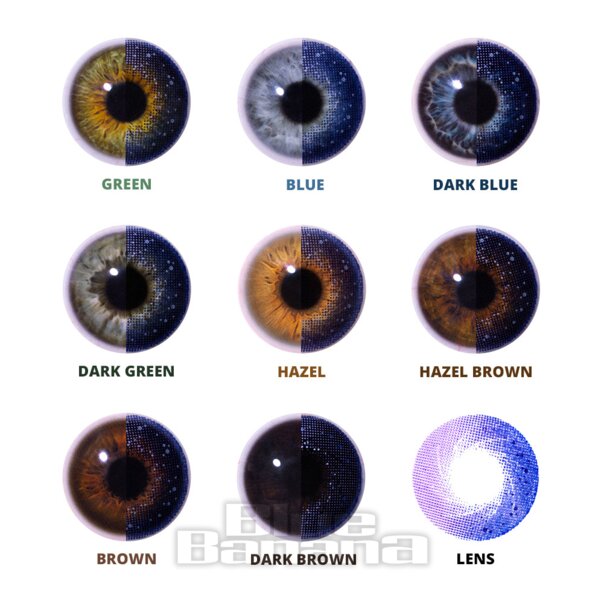 Galaxy Violet Coloured Contact Lenses 90 Day, Space Costume Lens
