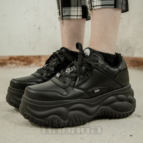 Buffalo Blader Vegan Trainer (Nero) | Blue Banana Footwear