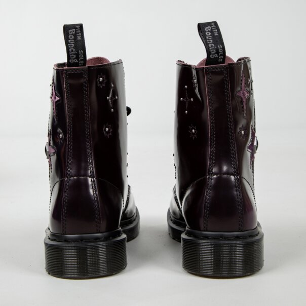 Dr Martens 1460 Wg Arcadia Velvet Boots (Purple) | Autumnal Bootss