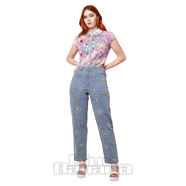Vaqueros Hell Bunny Lottie (azules) | Blue Banana