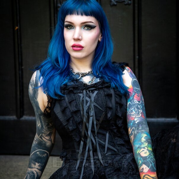 Bleeding Heart Clarissa Kleid (Schwarz) | Blue Banana Gothic Kleid