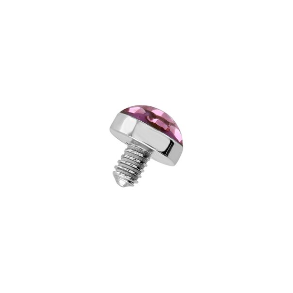 Blue Banana Titanium 3mm Microdermal Top (Rose) | Piercing Jewellery Blue Banana