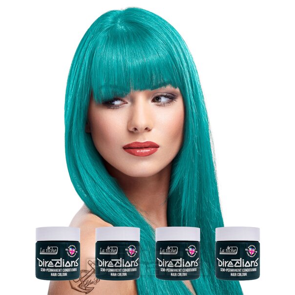La Riche Directions Turquoise Semi-Permanent Colour Hair Dye 4 Pack