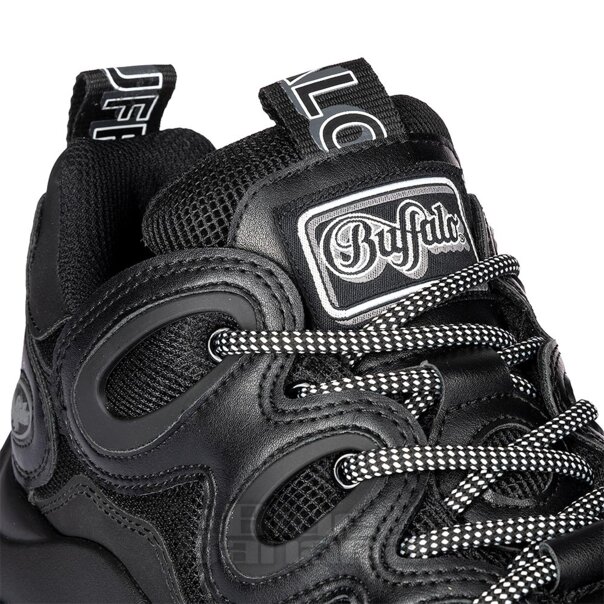 Baskets véganes Buffalo Prowler One (noires) | Blue Banana Footwear