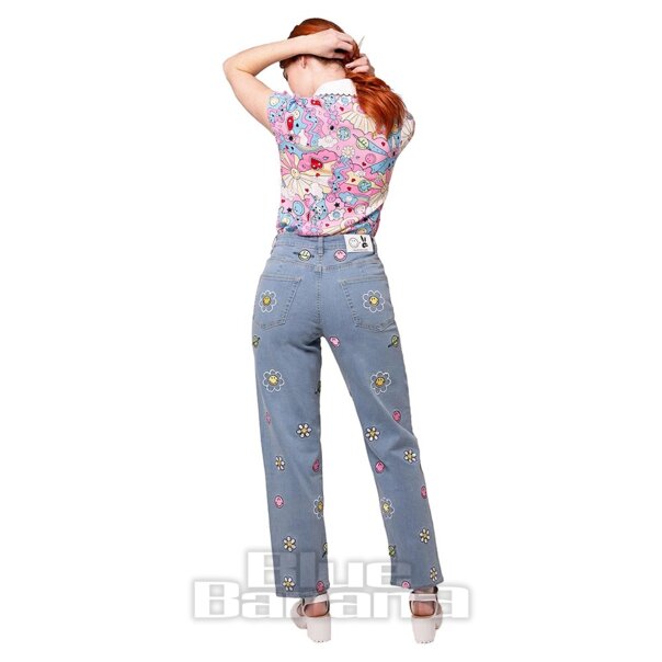 Hell Bunny Lottie Jeans (Blau) | Blue Banana