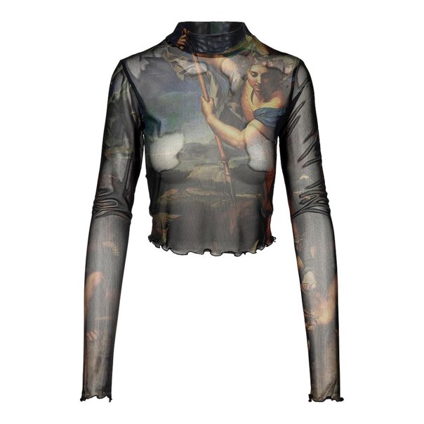 Maglia a rete Killstar Crypt Garden (multicolore) | Maglia a maniche lunghe alternativa