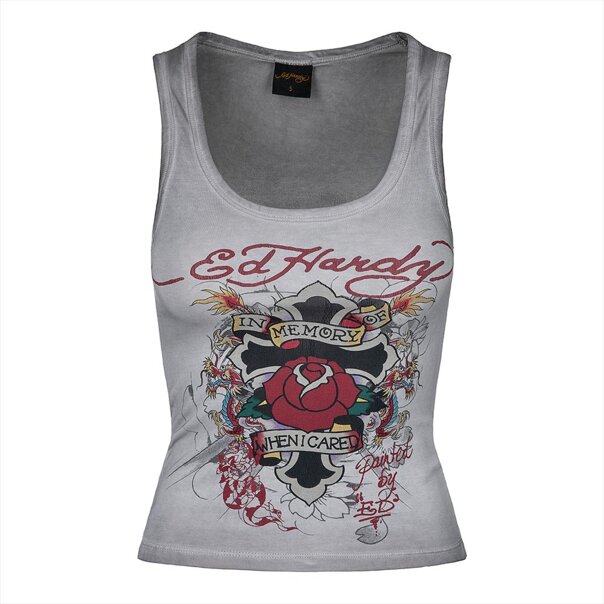 Gilet Ed Hardy When I Cared (Grigio) | Moda Alt Y2K