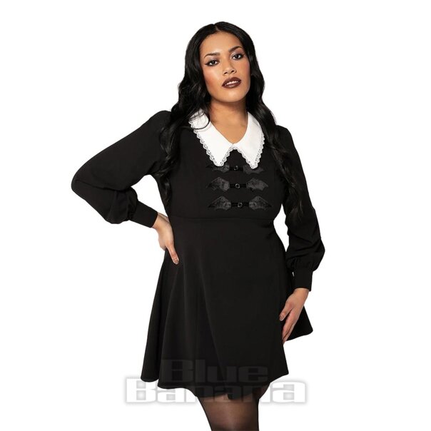 Hell Bunny Batilda Mini Dress (Black) | Blue Banana