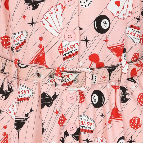 Banned Bella Viva Las Vegas Dress (Pink) | Alternative Fashion, Goth Clothing