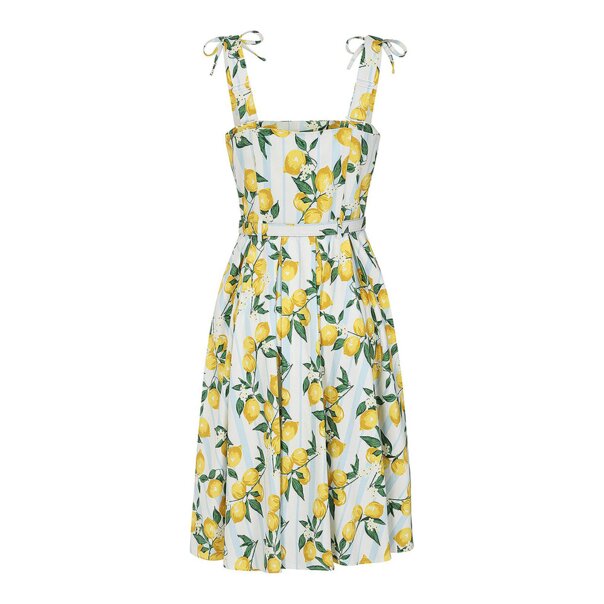 Banned June Lemon Dress (Multicolour) | Alternative Fashion, Goth Clothing