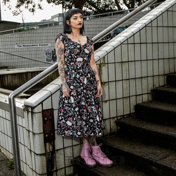 Hell Bunny Charlie Dress (Black) | Hell Bunny Fashion