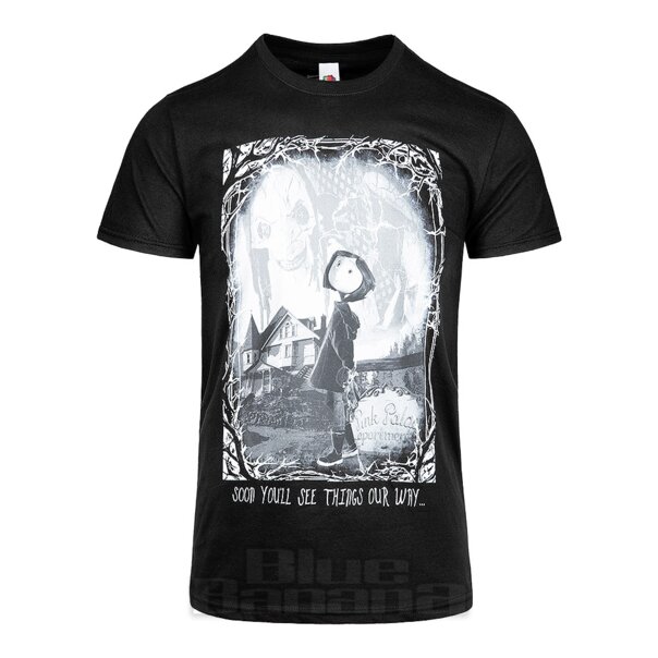 Maglietta Ufficiale Coraline Horror Scene (Nera) | Blue Banana