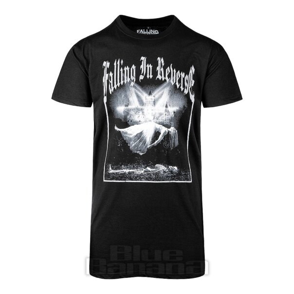 Offizielles „Falling In Reverse“-Damen-T-Shirt (Schwarz) | Blue Banana Band-Merchandise