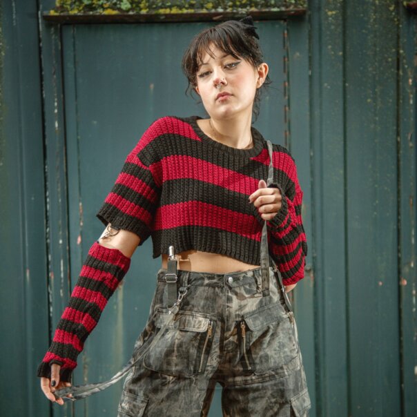 Heartless Black/Red Isadora Jumper | Blue Banana UK