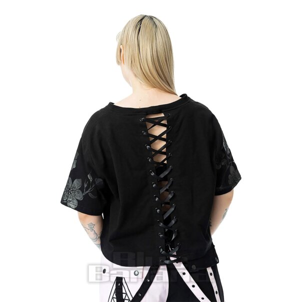 Chemical Black Ceil Crop Top (Black) | Alternative Clothing, Gothic Clothing
