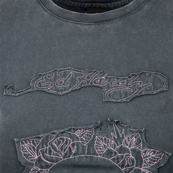 Ed Hardy Floral Skull T-Shirt (Black) | Graphic T-Shirts