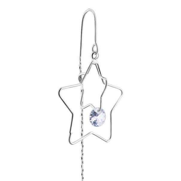 Blue Banana Star Cage Earrings (Silver) | Gothic Earrings