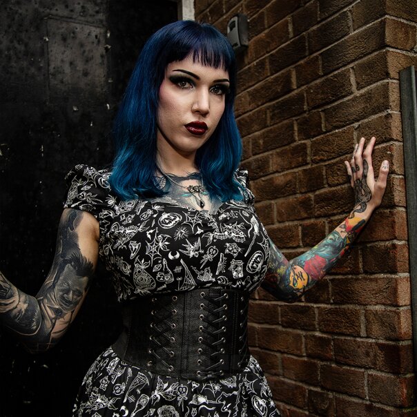 Hell Bunny Mischief Midi Dress (Black) | Blue Banana