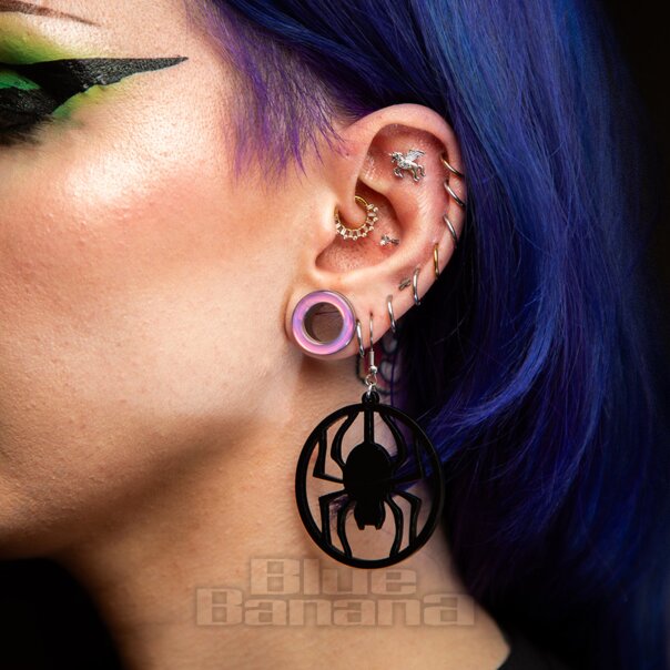 Blue Banana Spinne Ohrringe (Schwarz) | Blue Banana