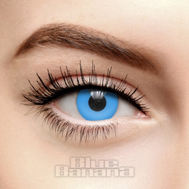 Super Sky 1 Day Blue Coloured Contact Lenses, Halloween Costume