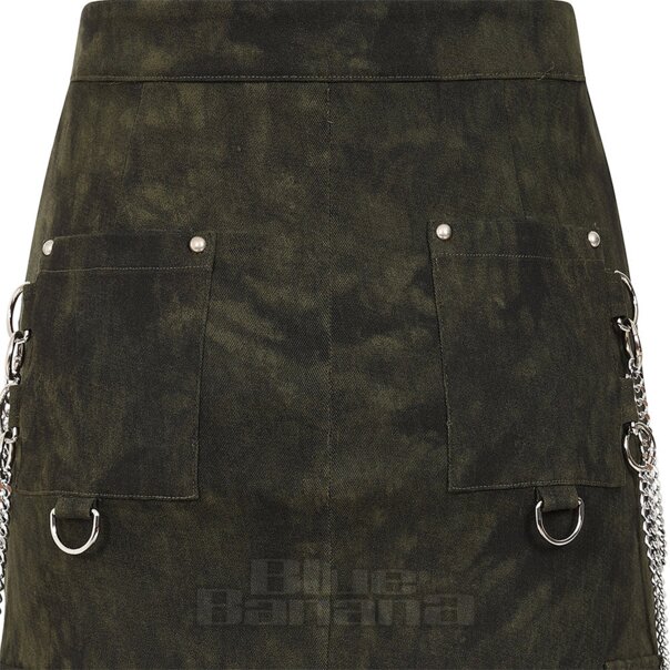 Banned Lunaire Camo Maxi Skirt (Green) | Blue Banana