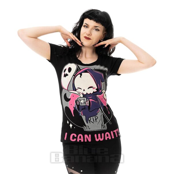 Cupcake Cult I Can Wait T-Shirt (Black) | Blue Banana