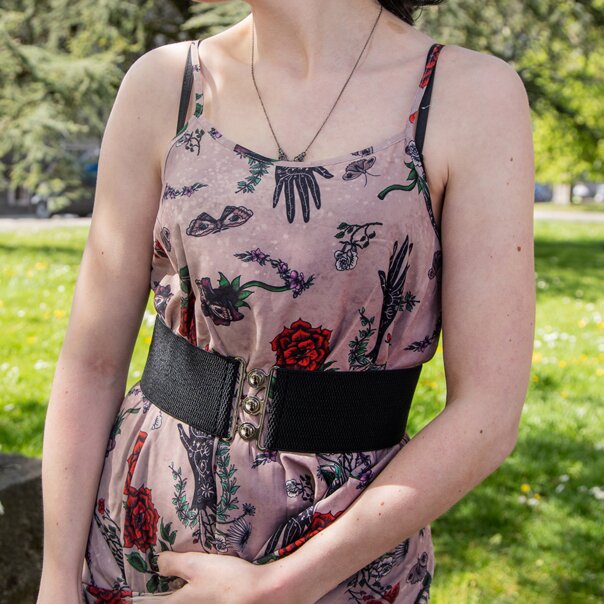 Jawbreaker Flower Spirit Maxi Dress (Multicolor) | Alternative Fashion, Goth Clothing