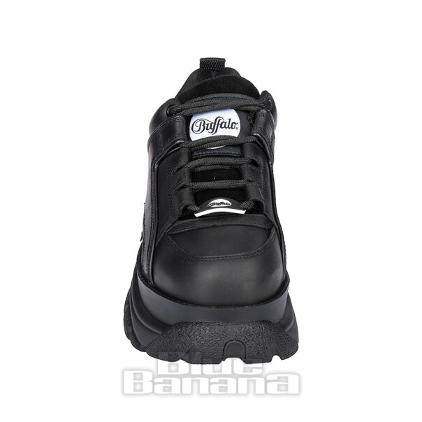 Buffalo Classic Trainer (Black) | Alternative Platform Shoes