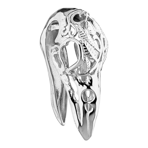Blue Banana Surgical Steel Large Crow Ear Weight (Silver) | Body Piercing Jewellery
