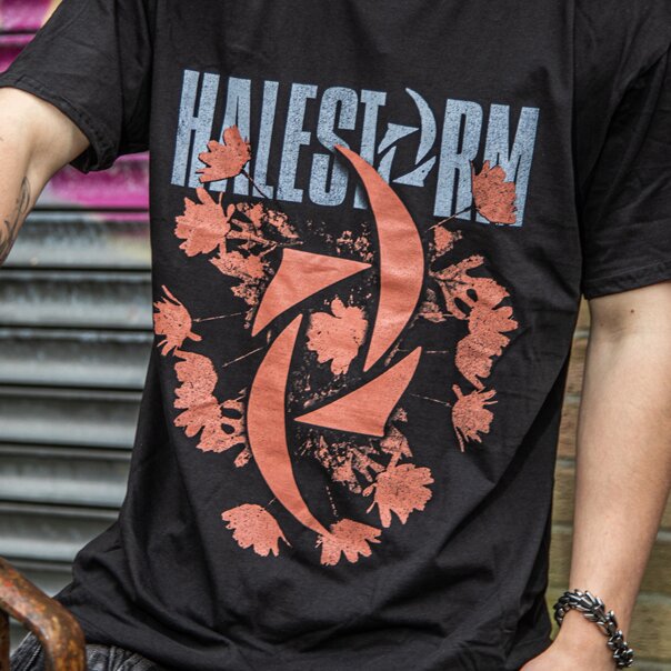 Offiziell Halestorm Bouquet T-Shirt (Schwarz) | Blue Banana