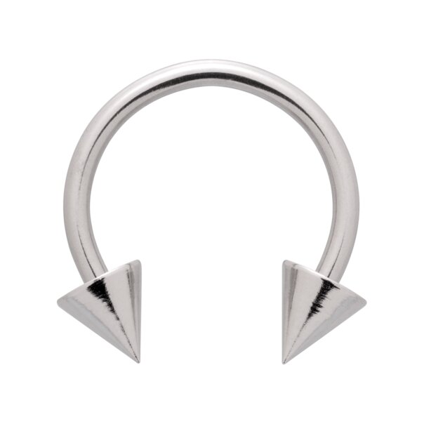 Blue Banana Surgical Steel Cone Circular Barbell (Silver) | Piercing Jewellery