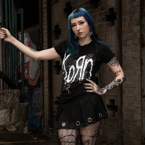Korn Still A Freak Ladies T Shirt (Black) | Blue Banana