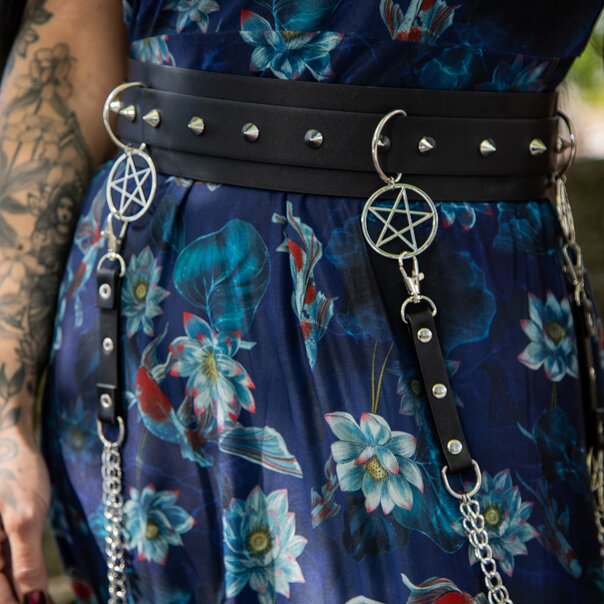 Jawbreaker Flower Koi Mesh Midi Dress (Navy) | Alternative Fashion, Goth Clothing