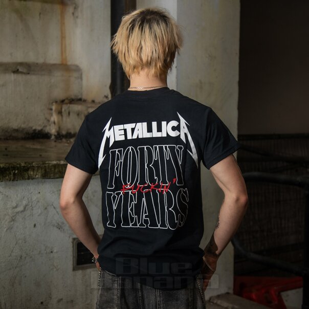 Official Metallica 40th Anniversary T Shirt (Black) | Official Band Merchandise UK