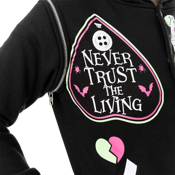 Heartless Hex Bear Varsity Jacket (Black) | Gothic Clothing