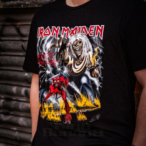 Official Iron Maiden Beast T Shirt (Black) | Band-Merchandise DE
