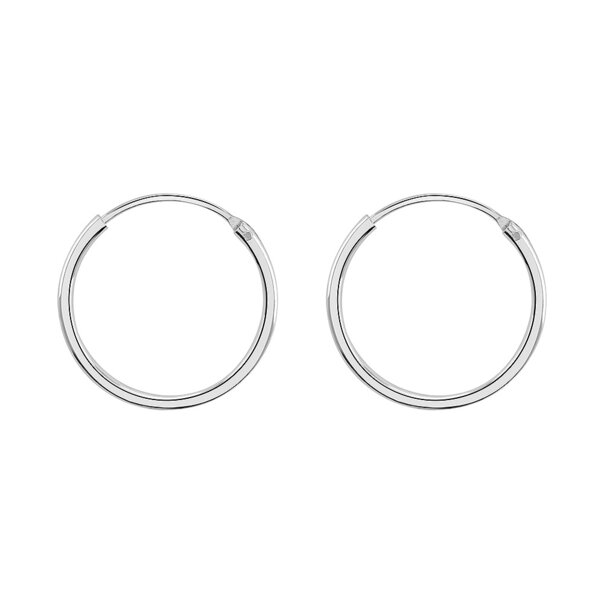 Blue Banana Silver 16 2Pc Hoops (Silver)| Body Piercing Jewellery
